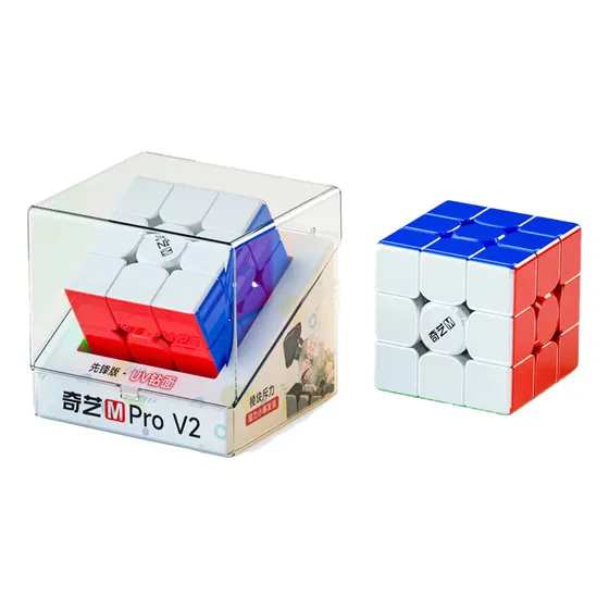 Qiyi M Pro 3×3 V2 Pioneer Uv Coated Cubo Rubik 3x3 Magnético Stickerless