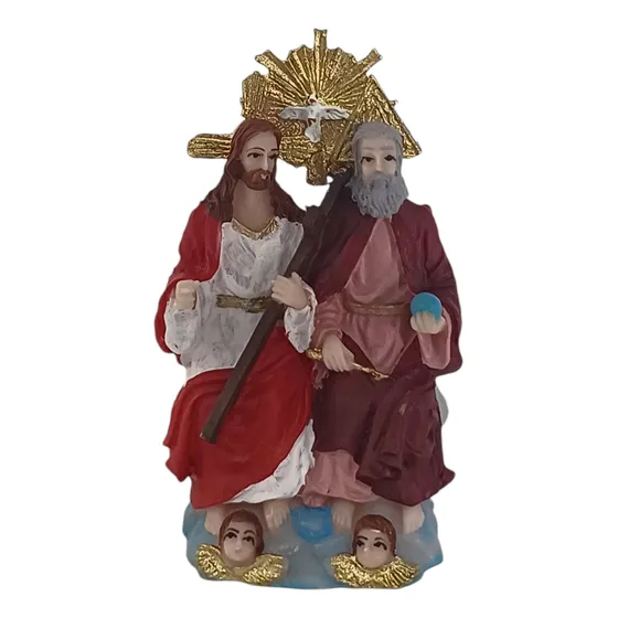 Imagem Da Santíssima Trindade 8cm Resina 