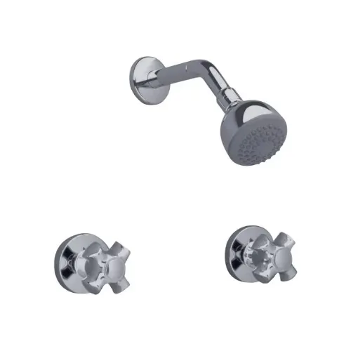 Kit Regadera Y Grupo De Ducha Doble Brunnen Cr Fv