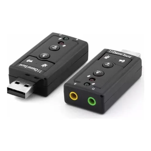Tarjeta De Sonido 7.1 3d Usb 2.0 Tipo Pendrive
