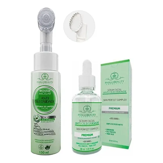 Kit Skincare Masculino Cuidado Limpeza De Pele Oleosa Acne