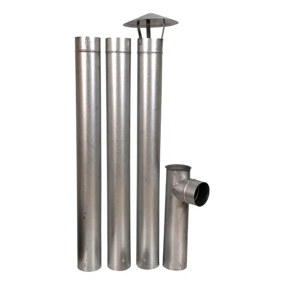 Kit Chamine Para Fogão A Lenha Nº1 Nº2 Nº3 Aço Galvanizado