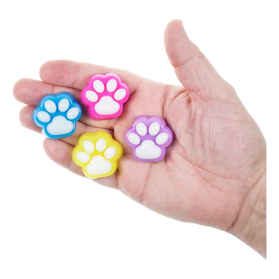 4 Squishies Huellitas De Gato Pequeñas Antiestrés