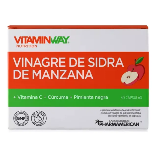 Vinagre De Sidra De Manzana + Vit C + Curcuma Vitamin Way
