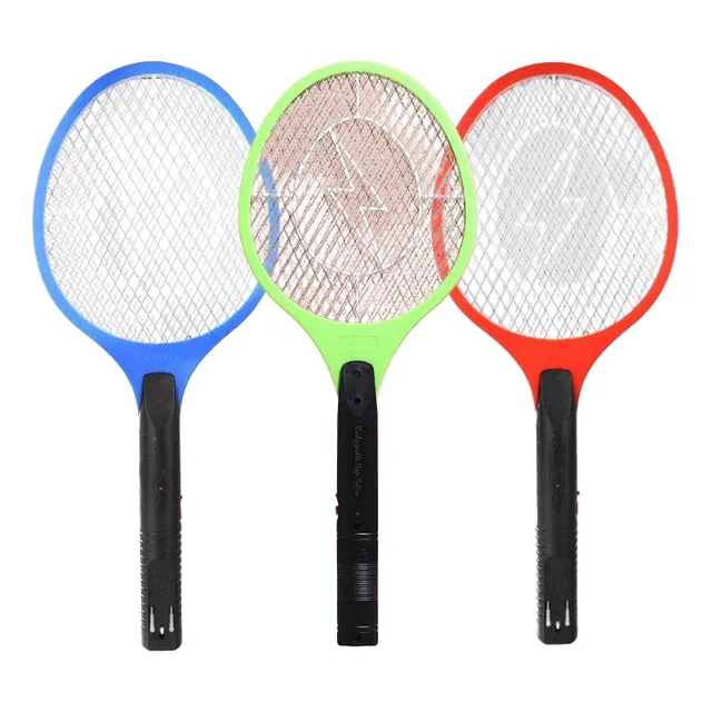 Raqueta Mata Moscas Y Mosquitos Recargable Electrica 3 Pzs