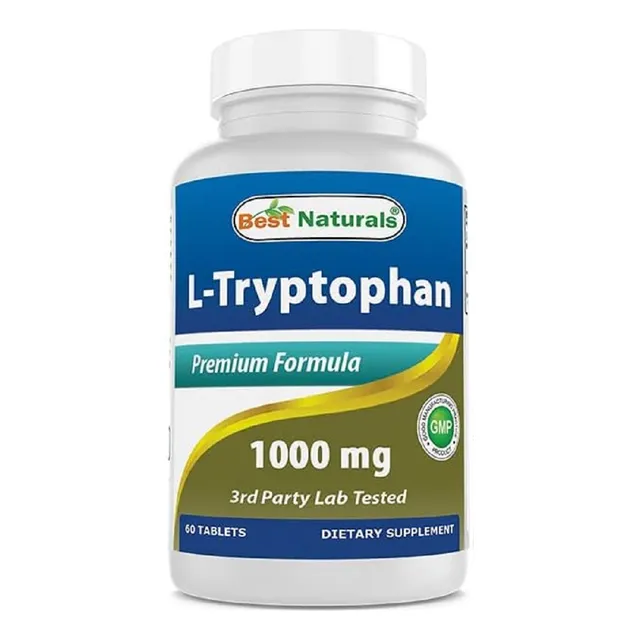 L-tryptophan 1000 Mg X 60 Capsulas | Bestnaturals Usa Sabor Neutro