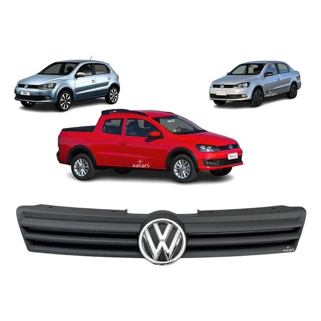 Grade Dianteira Do Radiador Com Emblema Vw Gol G6 2013 2014