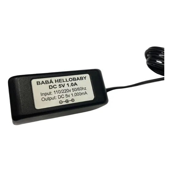 Fonte Carregadora Para Babá Eletrônica Hellobaby 5v 1a