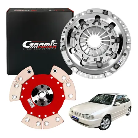 Embreagem Cerâmica 980lb Pedal Leve Gti Ap 1.8 2.0 16v 350cv
