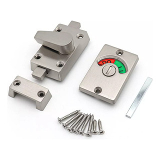 Cerradura Indicadora De Acero Inoxidable Para Baño Y Wc Cerradura Indicadora De Acero Inoxidable Para Baño Y Wc