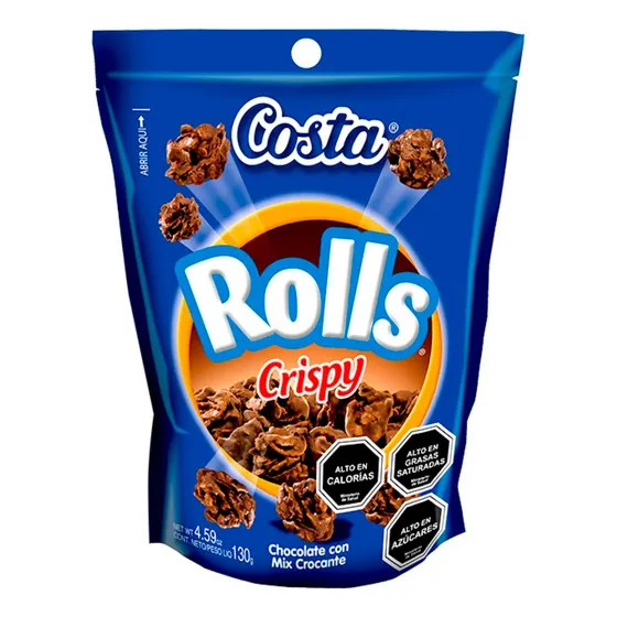 Costa Chocolate Rolls Crispy 130 Gr