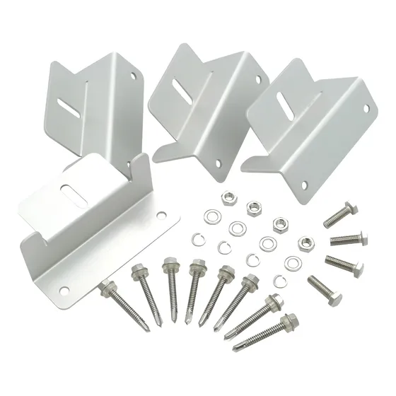 Soporte Para Panel Solar Aluminio X 4 Piezas Sp-z01 Enertik