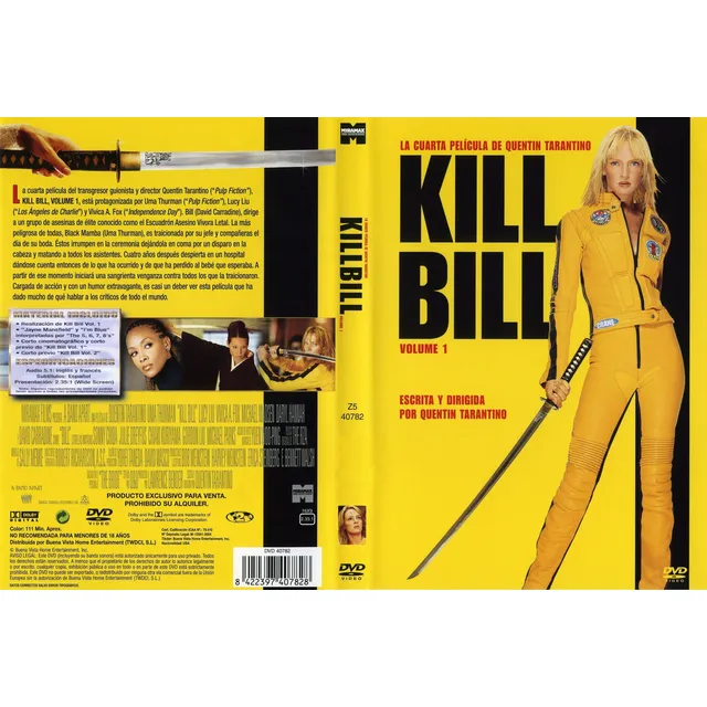 Kill Bill- Quentin Tarantino Vol. 1 Y 2 (2 Dvds)
