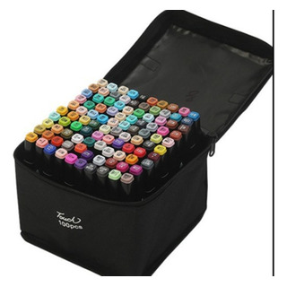 Conjunto De Canetas Touch 100 Cores Ponta Dupla Com Estojo Conjunto De Canetas Touch 100 Cores Ponta Dupla Com Estojo
