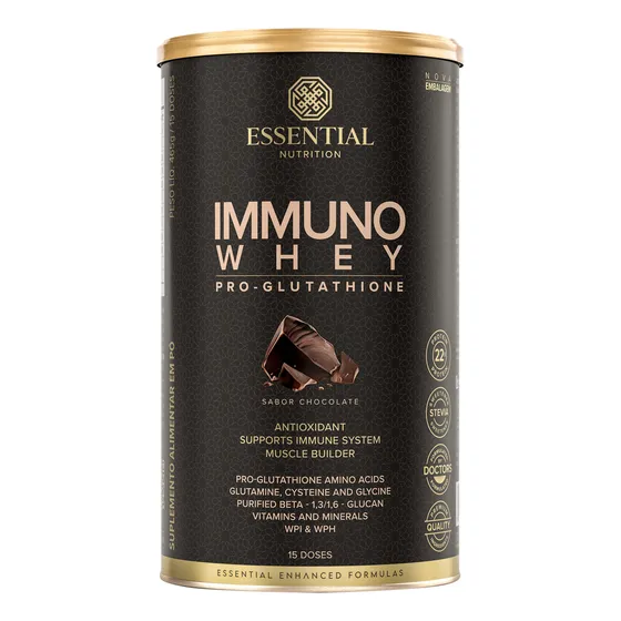 Immuno Whey 465g - Essential Nutrition Sabor Cacao