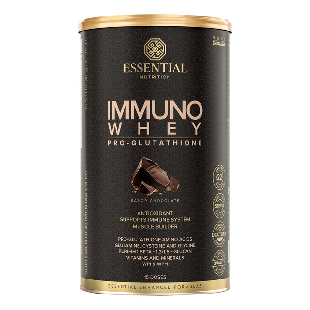 Immuno Whey 465g - Essential Nutrition Sabor Cacao Immuno Whey 465g - Essential Nutrition Sabor Cacao