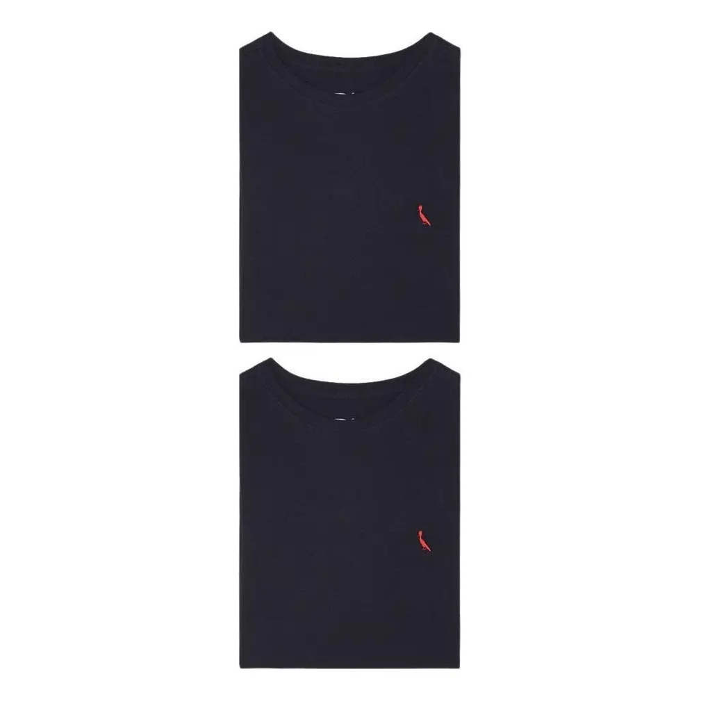 Kit 2 Camisetas Brasa Pica Pau Bordado Reserva Kit 2 Camisetas Brasa Pica Pau Bordado Reserva