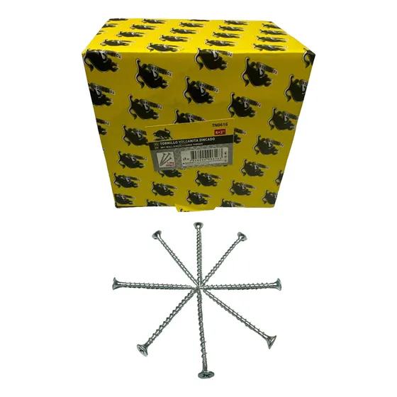 Tornillo Volcanita Zincado 6x2 Pul De 1kl (450 Aprox)