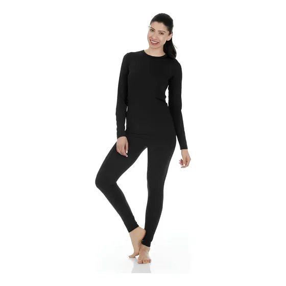 Conjunto De Ropa Interior Térmica Femme Negro Mediano