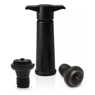 Kit Bomba A VĂĄcuo Com 2 Rolhas Para Vinho Preto Kit Bomba A VĂĄcuo Com 2 Rolhas Para Vinho Preto