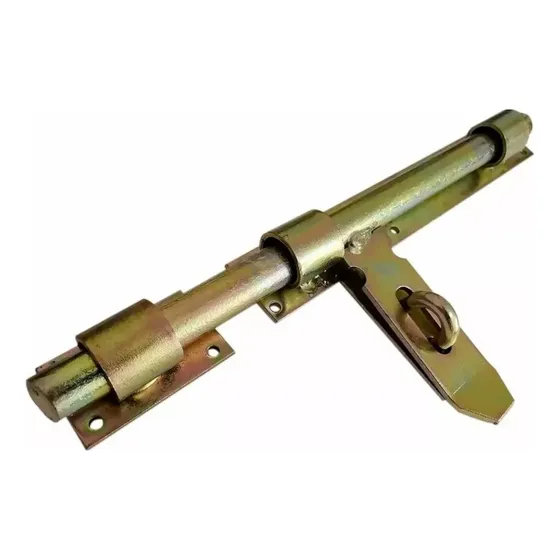 Picaporte Carcelero Cerrojo Fierro 30cm 12p Puerta Porton Dorado
