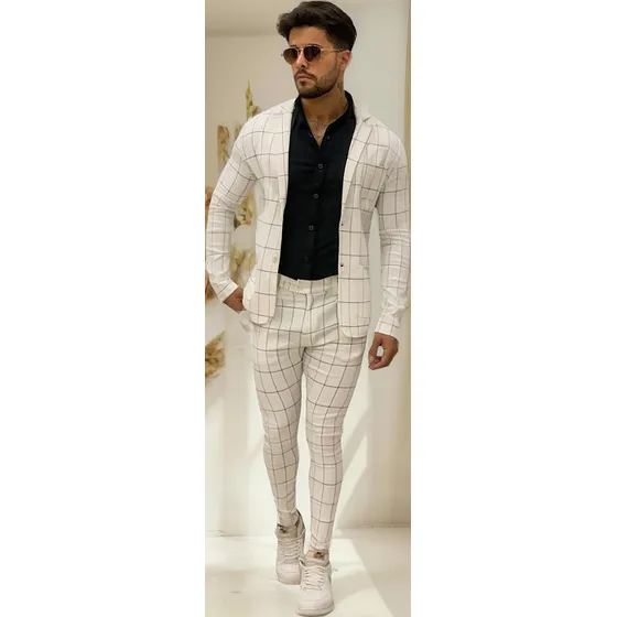 Conjunto Blazer E Calça Bengaline Com Elastano Exalt Urban