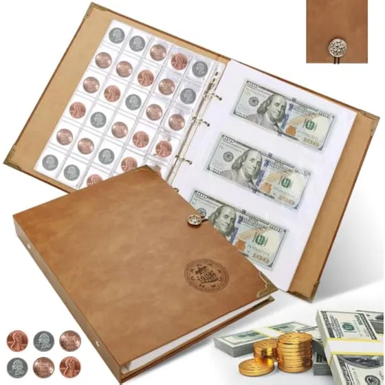 Libro De Colección De Monedas, Álbum Para Coleccionistas