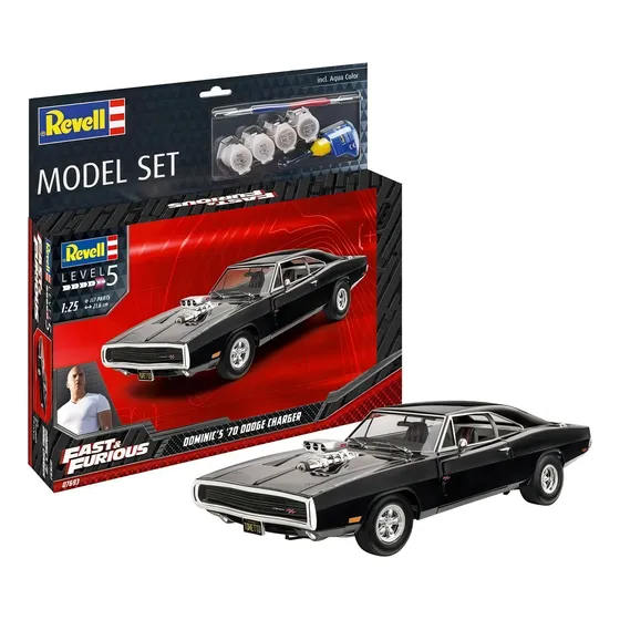 Revell 67693 Fast & Furious - Dominics 1970 Dodge Charger 1:25 " Model-Set "