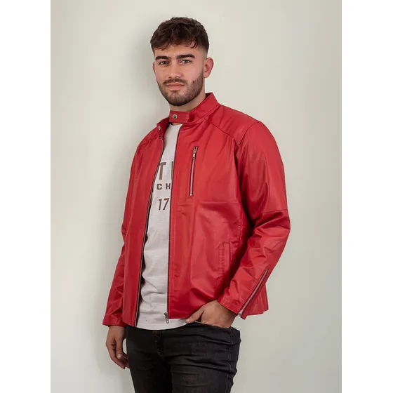 Campera De Cuero Vacuno 100% Legitimo De Hombre - Art: Gabri