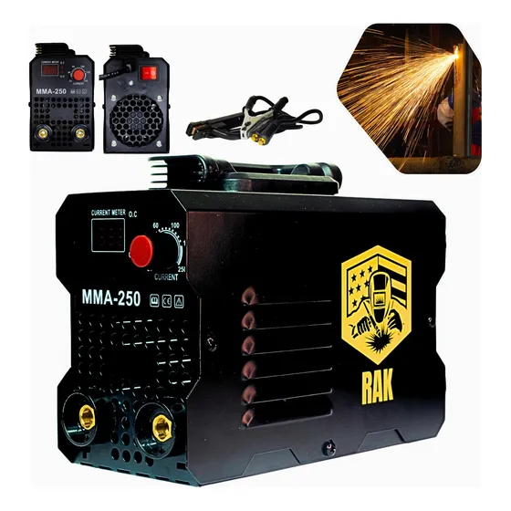 Máquina De Solda Inversora Portátil Mma 250 Amperes 220v