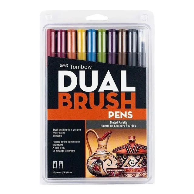 Plumones Marcadores Doble Punta Tombow Muted Pallette 56186