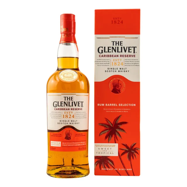 Whisky Glenlivet Caribbean Reserve Single Malt 750ml