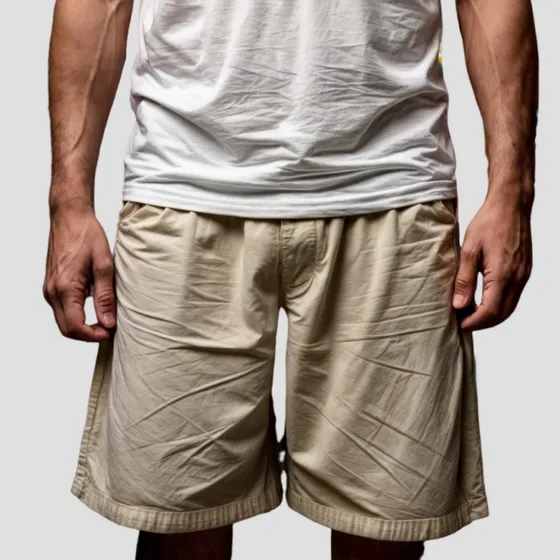 Shorts Bermuda Caqui Cdp Padrao Presidiario Detento Cadeia