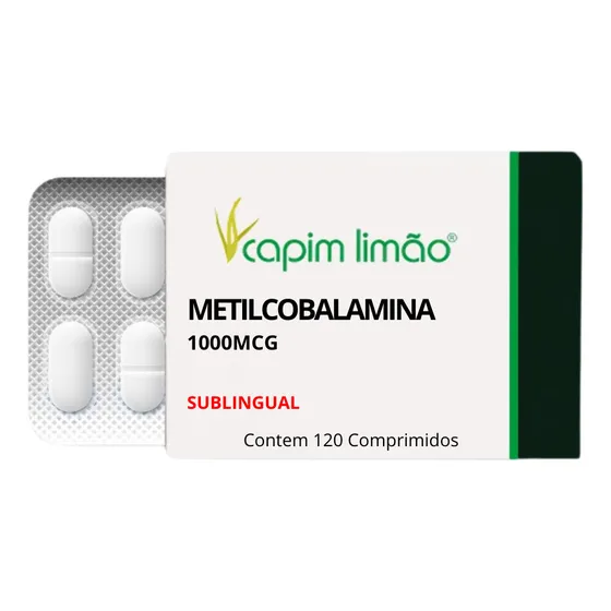 Vitamina B12 Metilcobalamina 1.000mcg 120cp Sublingual