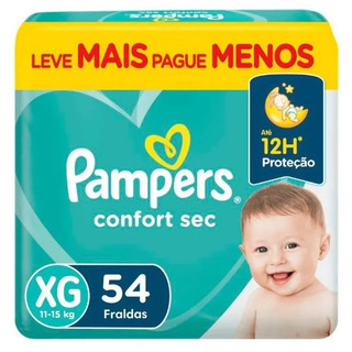 Fralda Pampers Confort Sec Xg 54 Unidades Fralda Pampers Confort Sec Xg 54 Unidades