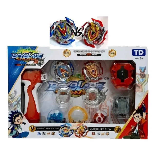 Set De Batalla Beyblade Completo 2 Trompos + 2 Lanzadores 