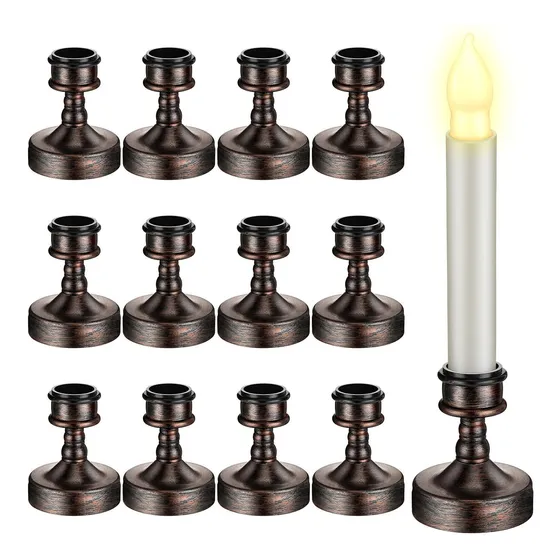 Emerry 12 Candelabro Navidad Para Ventana Tradicional Centro