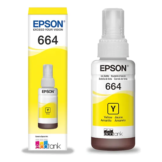 Refil Garrafa De Tinta T664 Epson L220 L1300 L395 L396 L355