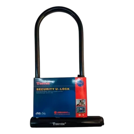Linga Tipo Traba En U Tonyon Para Moto 190mm X 320mm X 12mm Color Negro Linga Tipo Traba En U Tonyon Para Moto 190mm X 320mm X 12mm Color Negro