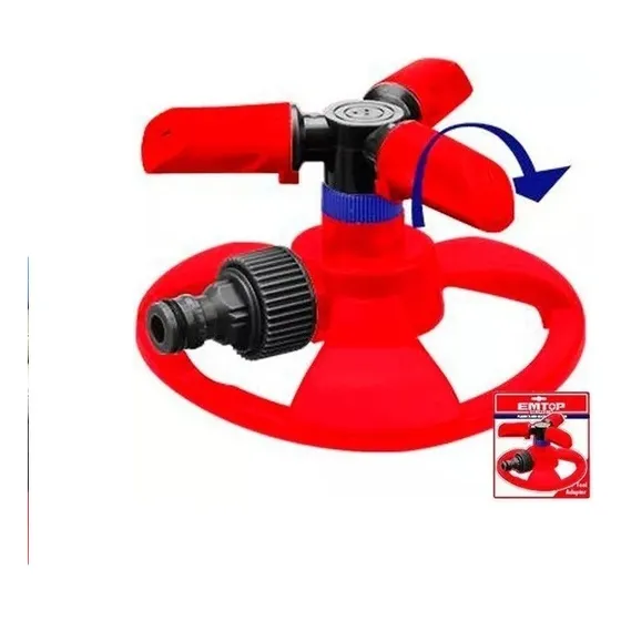 Aspersor Riego Jardín Rotatorio 3 Brazos 3/4'' Emtop