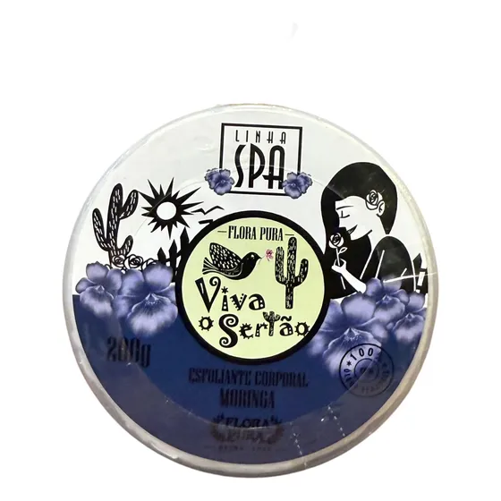 Gel Esfoliante De Moringa 200g- Viva O Sertao Linha Spa