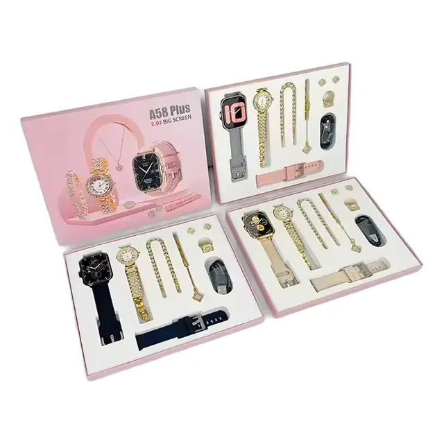Smart Watch Reloj Y Set De Joyería A58 Plus