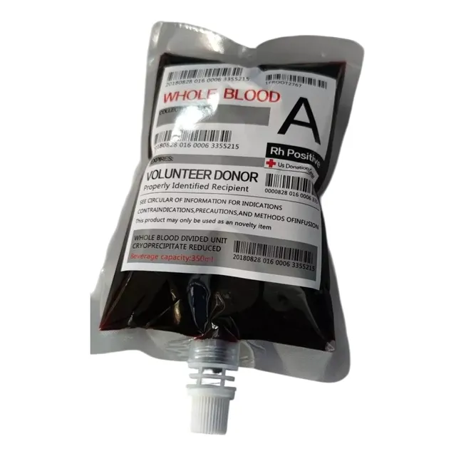 Bolsa Transfusión De Sangre, Sangre Falsa, Maquillaje 250cc