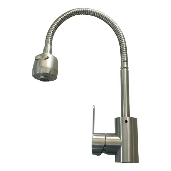 Griferia Lavaplatos Flex Agua Fria/caliente 42x21 Acero Inox