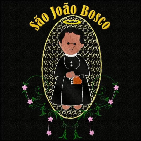 Matriz Bordado Znb4484 São João Bosco 26x18 Cm