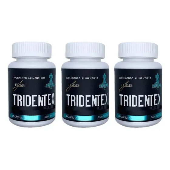 3 Pack Tridentex Potencia Masculina 30 Caps Sabor Natural