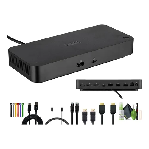 Dockstation Dell Wd19tbs Usb-c Hdmi 3 Tela 180w 4k Gigabit