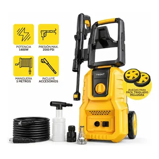 Hidrolavadora Electrica Alta Presion Profesional Trent Hlt319 1800w Amarillo 50hz