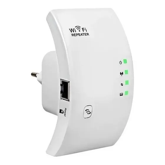 Repetidor de Sinal Wi-Fi Encantado 600Mbps Amplificador Sem Fio 2.4GHz