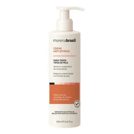 Creme Antiestrias Removedor Estrias 200g Morena Brasil Fragrância Sem